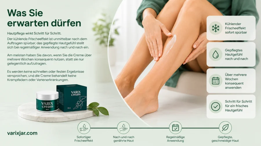 {{OFFER_NAME}} — Pflegecreme regelmäßig auf die Beine aufgetragen